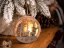 Decor de Crăciun MagicHome, Cerb într-o minge, LED, suspendat, lemn, MDF, 85x20x85 mm