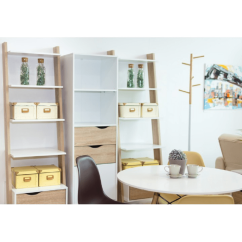 Vitrina, sonoma hrast/bijela, OSLO 75382