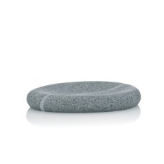 Miska na mydlo TALUS poly dekor kameň šedá