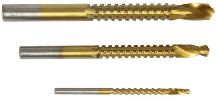 Set stepenastih svrdla 4-30 mm za lim i 3x glodala, MAR-POL