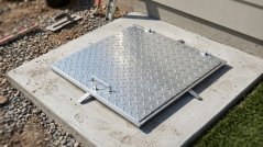 Abdeckung MC60, 600x600 mm, Kanal, verzinkt, max. 150 kg