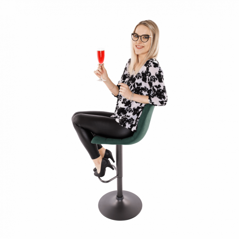 Barhocker, grün/schwarz, LAHELA