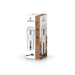 Termohrnek 460 ml nerez bílá