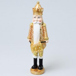 Figura kralj 9,5x8x30 cm zlatna