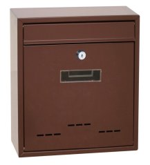 Briefkasten RADIM braun klein 31x26x9 cm Skveler KLC