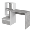 PC-Schreibtisch, Beton/Weiß, NEREO NEU
