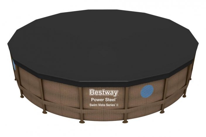 Plandeka Bestway® FlowClear™, 58249, czarna, basen, 4,88 m