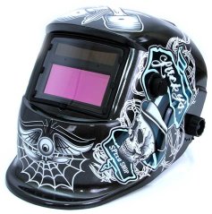 Hegesztési motorháztető önmosó címkével, pókhálóval, 95 x 43 mm-es napellenzővel, MAR-POL (akce)
