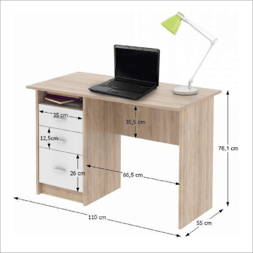 PC-Schreibtisch, Sonoma-Eiche/Weiß, SAMSON NEU