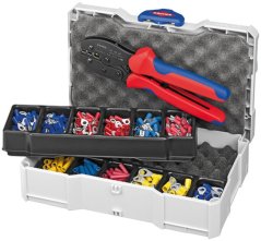 Set KNIPEX 97 90 21, verpressend, für Kabelverbinder