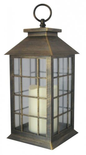 Lantern MagicHome LP2140, 14x14x30 cm, LED, 3xAAA, plastic