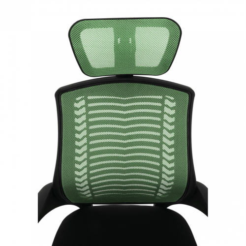 Krzesło biurowe, zielony/czarny/chrom, MISTLET TYP 1