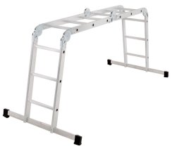 Létra platóval Strend Pro DP-U 4x3, Alu, EN 131, max. 3,46 m / 150 kg