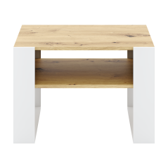 Klubska mizica, artisan hrast/bela, CARA 2