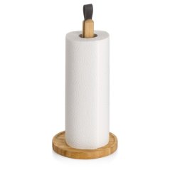 Clea konyhai tekercstartó, bambusz, világosbarna, 33,0 cm × 16,0 cm