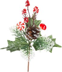 Vetvička MagicHome Vianoce, 19 cm