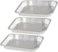 Miska MagicHome, 32,7x26,9x4 cm, grilovacia, 3 ks, Alu