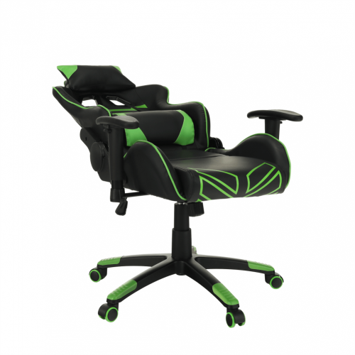 Pisarniški/gaming stol, črno/zelen, BILGI