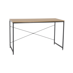Radni stol, hrast/crna, 120x60 cm, MELLORA