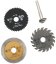 Satz MINI-Scheiben, Säge, Diamant, SK, Durchmesser 55 mm + Halter, Schaft 5 mm, XL-TOOLS