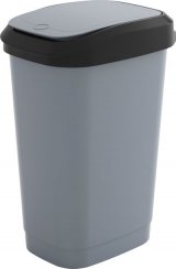 Koš KIS Dual Touch L, 50L, světlý šedý, 42x31x60 cm, na odpadky