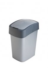 Basket Curver® PACIFIC FLIP BIN 25 Liter, 34x26x47 cm, anthrazit/grau, für Abfall