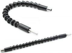 Prelungire elastică pentru burghiu 1/4";, atașare la burghiu, lungime 295 mm, GEKO