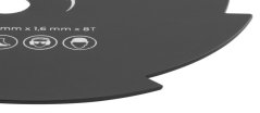 Nož za mletje TT-BC415 / 520, 8-zobni disk, 255x1,6 mm, rezervni