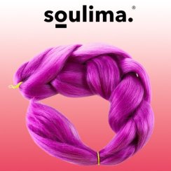 Syntetické vlasy v copoch - fialové (akce)