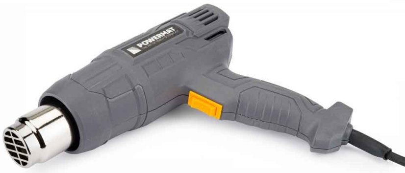 Heißluftpistole 1.000/2.000 W, 4 Düsen, 2 Temperaturstufen, 300/600 C°, POWERMAT