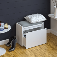 Lóca rakodótérrel, fehér, BERGI