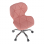 Krzesło biurowe, różowy/chrom, ARGUS NEW