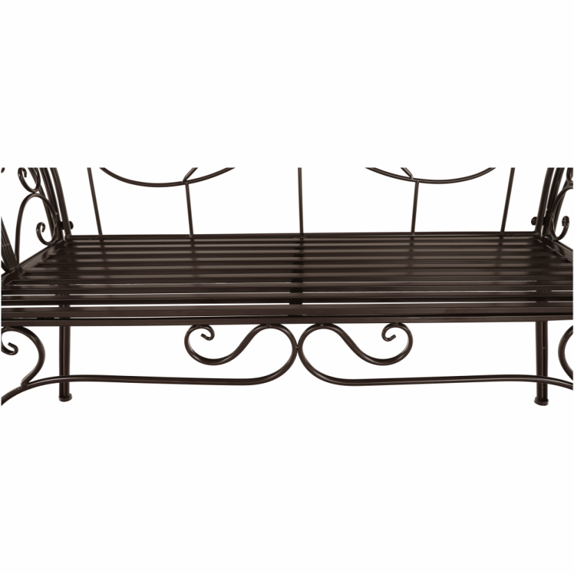 Záhradná lavička, hnedá, ETELIA