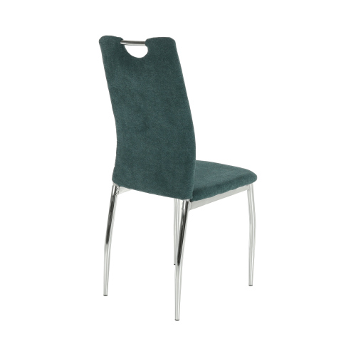 Jídelní židle, azurová látka/chrom, OLIVA NEW