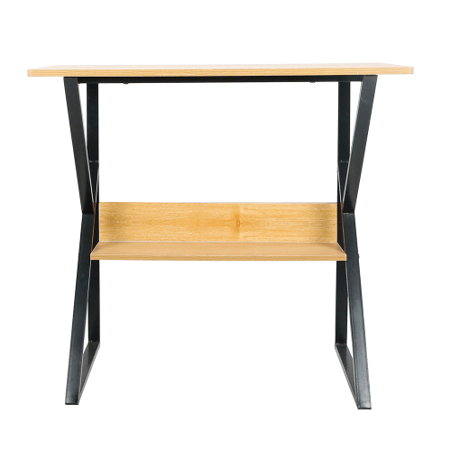 Pisalna miza s polico, bukev/črna, TARCAL 80