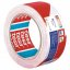 Tesa® PRO Jelölőszalag, ragasztó, figyelmeztető, piros-fehér, 50 mm, L-33 m