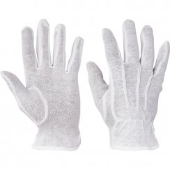 Rękawiczki BUSTARD 08/M, tekstylne, tarcze PCV