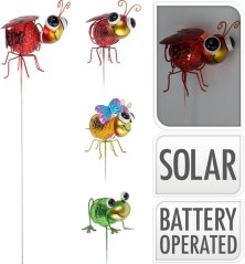 Solarni samoljepljivi ukras od insekata 60 cm mix