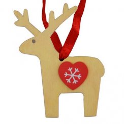 MagicHome Božična dekoracija, Severni jeleni, viseči, bal. 5 kos