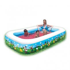 Pool Bestway® 91008, Mickey Mouse, Kinder, aufblasbar, 2,62 x 1,75 x 0,51 m