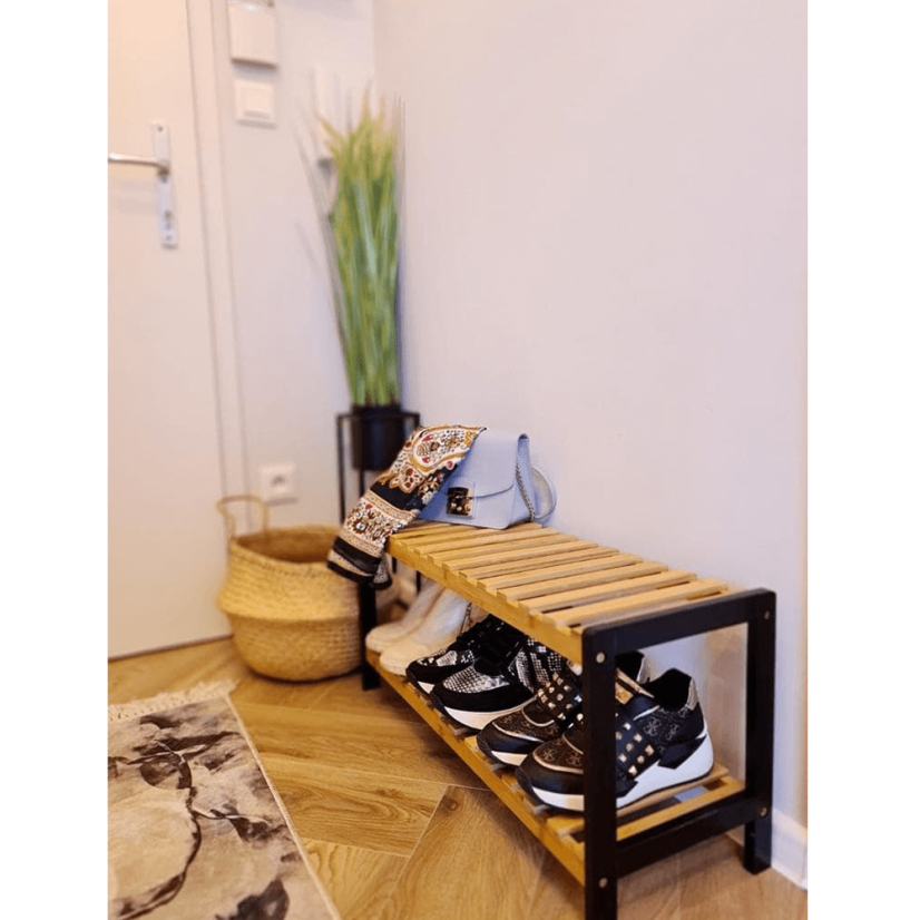 Schuhregal, natur/schwarz, KONTRE