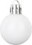MagicHome Weihnachtskugeln, 24 Stück, Set, weiß, für Weihnachtsbaum, 3 cm