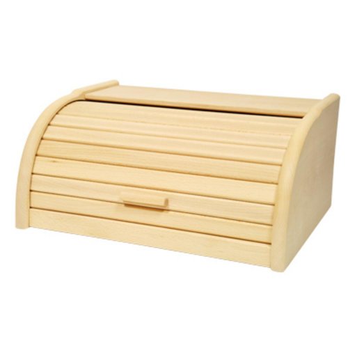 Naravna lesena škatla za kruh 40x30x19 cm / 1145384 KLC