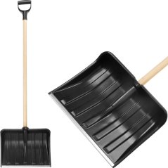 Schneemann M0 Schaber 400x310 mm, Schneeschaufel, PVC, Schaber, Holzgriff, zerlegt