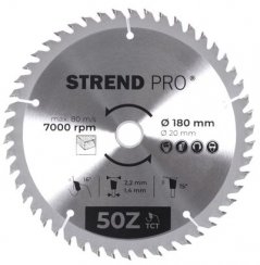 Disc Strend Pro TCT 180x2,2x20 / 16 mm 50T, pentru lemn, ferăstrău, lame SK
