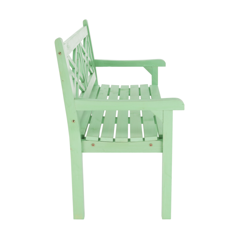 Gartenbank aus Holz, neo-mint, 124 cm, FABLA
