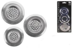 Schmutzfänger 3er Set verchromt KLC