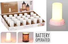 Kerzeneinsatz LED warmweiß 7,5x7,5x9 cm Taschenlampe