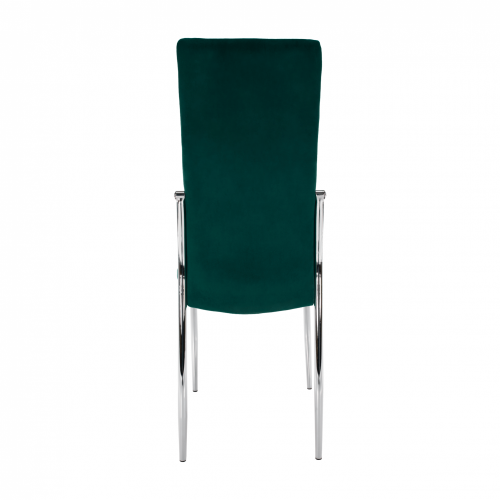Stuhl, smaragdgrüner Samtstoff/Metall, ADORA NEU