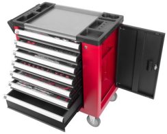 Strend Pro B239 Delavniški voziček z orodjem, 249-delna omara, 7 predalov